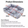 Rectangular Padded Pet Bed for Dogs & Cats