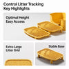 Large Semi-Enclosed Cat Litter Box