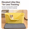 Semi-Enclosed Cat Litter Box with Double-Layer Tray