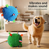 Squeaky Plush Ball Dog Toy for Rolling and Interactive Play