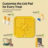 4-Grid Silicone Lick Mat for Dogs, 7.9-Inch Square
