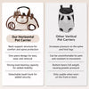 Pet Shoulder & Backpack Carrier for Small Dogs and Cats