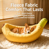 Banana-Shaped Pet Bed for Cats and Small to Medium Dogs
