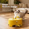 Interactive Electronic Whack-a-Mole Cat Toy with Feather Teaser
