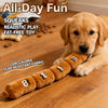 Four-Section Squeaky Sausage Dog Toy for Tug Play