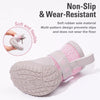 Small Dog Shoes with Soft Soles and Zipper Closure