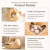 Chicken-Shaped Enclosed Plush Cat Bed