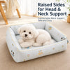 Washable Sofa-Style Pet Bed with Reversible Removable Pad