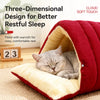 Semi-Enclosed Pet Bed for Cats and Small Dogs