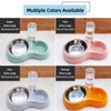 Double Pet Bowl with Water Dispenser for Dogs and Cats