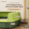 Spacious Cat Litter Box for Kittens and Adult Cats