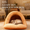 Enclosed Pet Bed for Cats and Small Dogs