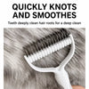 Double-Sided Detangling Comb for Long-Haired Dogs and Cats