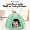 Enclosed Cat & Small Dog House Bed