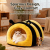 Enclosed Tent Pet Bed for Cats and Small Dogs