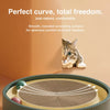 Round Kraft Paper Cat Scratcher with Built-In Toy Balls