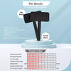 Cushioned Pet Pin Brush for Fluffing and Detangling