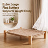 Wicker Cat Bed with Scratching Area