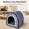 Waterproof Semi-Enclosed Pet Bed for Small Dogs and Cats