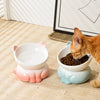 Elevated Ceramic Cat Bowl