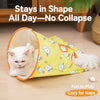 Foldable Cat Tunnel Toy with Crinkle Paper