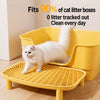 Large Semi-Enclosed Cat Litter Box