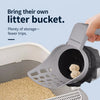 Cat Litter Scoop with Built-In Bag Holder