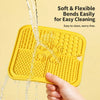 4-Grid Silicone Lick Mat for Dogs, 7.9-Inch Square