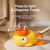 Yellow Duck Interactive Treat-Dispensing Toy for Cats and Dogs