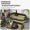 Large Low-Entry Cat Litter Box with Side Opening