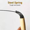Cat Teaser Wand Toy with Wooden Handle, Feathers and Bell