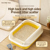 Spacious Cat Litter Box for Kittens and Adult Cats