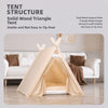 Semi-Enclosed Canvas Tent House for Small Dogs