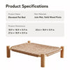 Wicker Cat Bed with Scratching Area