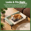 Elevated Cat & Dog Cot with Mesh Surface and Detachable Cushion