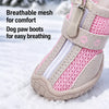 Small Dog Shoes with Soft Soles and Zipper Closure