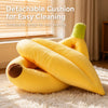 Banana-Shaped Pet Bed for Cats and Small to Medium Dogs