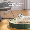 Round Kraft Paper Cat Scratcher with Built-In Toy Balls