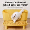 Large Semi-Enclosed Cat Litter Box