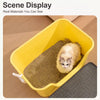 Semi-Enclosed Cat Litter Box with Double-Layer Tray