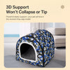 Semi-Enclosed Waterproof Pet Bed for Small to Medium Dogs & Cats