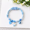 Adjustable Nylon Pet Collar with Bell and Camphor Wood Detail
