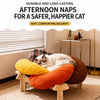 Petal-Shaped Elevated Cat & Small Dog Bed with Removable Cover