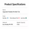 Foldable Pet Bath Tub for Small Dogs and Cats