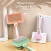 Self-Cleaning Pet Deshedding Brush for Dogs and Cats