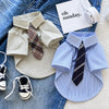 Lightweight Cotton-Linen Pet Shirt for Dogs and Cats