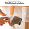 Wall-Mounted Cat Corner Scratcher and Grooming Toy