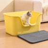 Semi-Enclosed Cat Litter Box with Double-Layer Tray