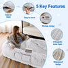 Oversized Plush Pet Bed with Removable Washable Cover