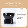 Ceramic Angled Elevated Bowl for Cats and Dogs